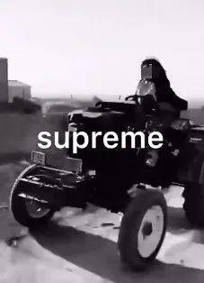 网友打造的“Supreme风”。(图/抖音用户@毛智彬)